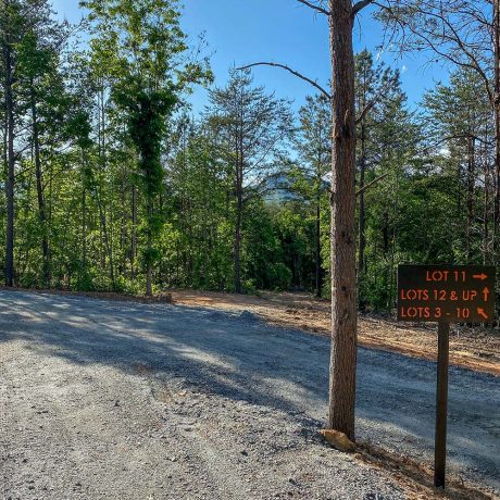 road in wooded setting